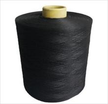 China Ring Spun Polyester Dyed Yarn Textured Polyester Fiber Yarn Cone Package factory
