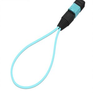 SM MM MPO Patch Panel Low Insertion Loss , Fiber Optic MPO Loopback