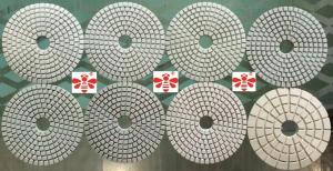 China Metal  Diamond Polishing Pads 4 Inch Wet Dry  Lixa Diamantados White  Economical factory