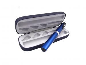 China Blue Color Insulin Pen Box Insulin Travel Case For Pens Tinplate / PU Leather Material factory