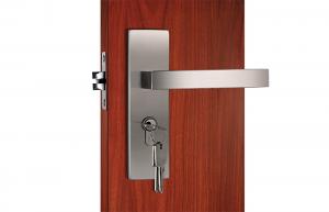 China 304 Stainless Steel Latches / Stainless Steel Door Lockset 3 Same Brass Keys factory