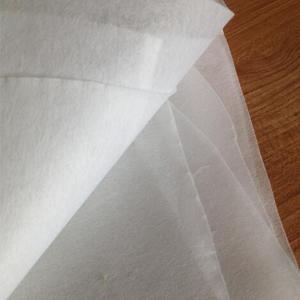 China Non Woven Water Soluble Interlining Fabric / Water Dissolving Paper Embossed Designed on sale
