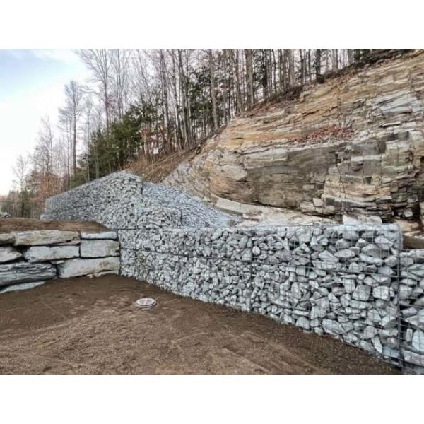 ISO45001 Certified Zn-5 Al Galvanized Welded Wire Mesh Panels with 50x70 Hole Size for Gabion Retaining Wall