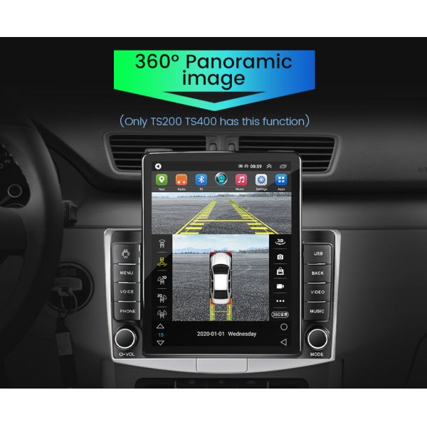 Split Screen Function Universal Car MP5 Player for 9.7 inch Android Navigation Screen