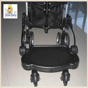 China Black Plastic Baby Buggy Board , Universal Buggy Board With Suspension factory