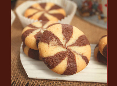 PLC Control Three Color Commercial Cookie Making Machine Chocolate Filled Cookie