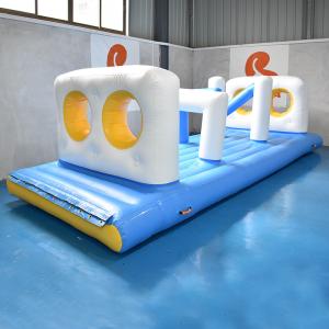 China Swimming Pool Floating Inflatable Obstacle Course With 0.9mm PVC Tarpaulin on sale