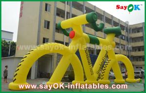 China Outdoor Promotional Inflatable Model Bicycle for Advertising with Print factory