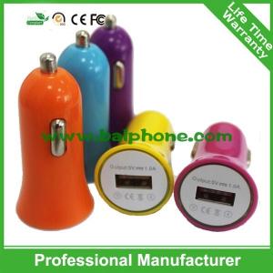 China Single USB small horn car charger factory