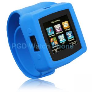 Coolest Flat Touch Screen Wrist Watch Mobile Phone with Hidden Camera, Mp3 Player