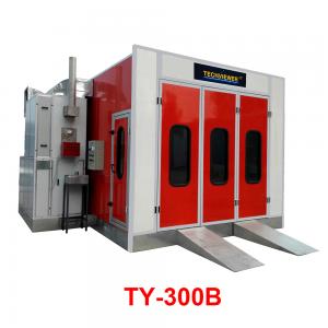 China 80℃ Steel Car Paint Booth Baking Oven With Italy Brand Diesel Burner Automotive Spray Booth factory