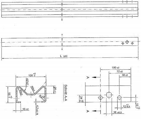 Custom Automatic Guardrail Post Roll Forming Machine With Welded Structural Steel TW-SG100