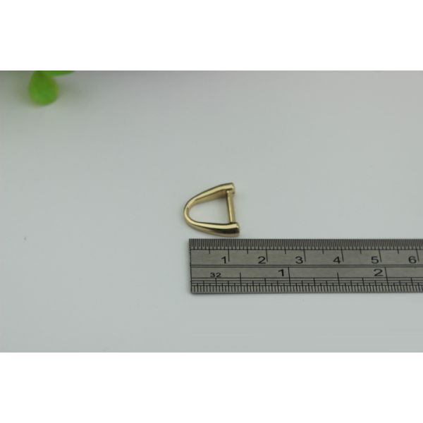 Best fashion gun metal color zinc alloy d ring,11mm metal bag d ring