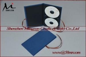 China Double Cotton Fabric Linen DVD CD Case on sale