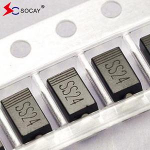 China SMA Package Schottky Rectifier SS24A Schottky Barrier Diode VRRM 40V 2A DO-214AC factory
