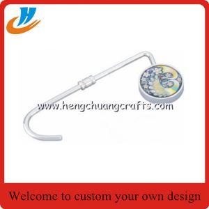 China Bag hook customized,metal purse bag hanger OEM/ODM design bag hook factory