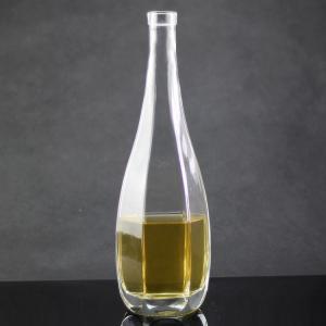 China Glass Collar Olive Oil Packaging Bottles with Polygonal Design and Cork Cap Closure factory