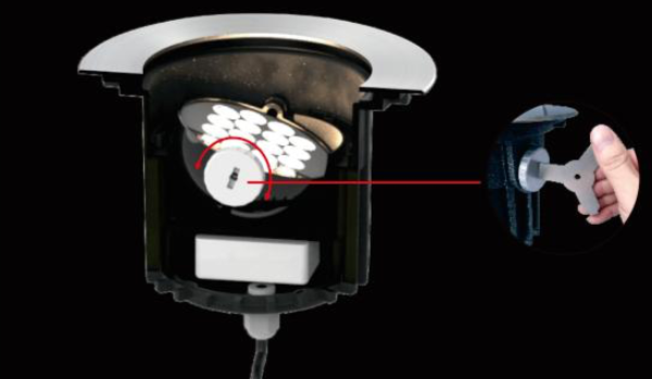 Architectural RGBW DMX512 LED Ground Recessed Uplights