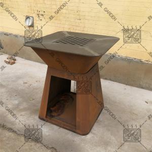 China Commercial Charcoal Corten Steel BBQ Grill for Backyard factory