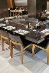 7 Seats Induction Heating Electric Teppanyaki Table Grill Stainless Steel and