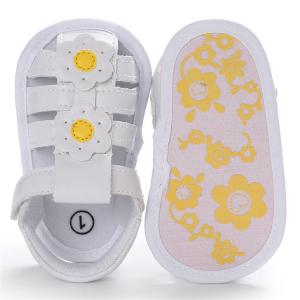 China China Factory Flower Anti-slip 0-2 years boy and girl Newborn toddler sandals shoes baby factory