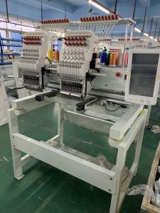 China Two head 6/9/12/15 needles embroidery machine for flat cap t-shirt embroidery factory