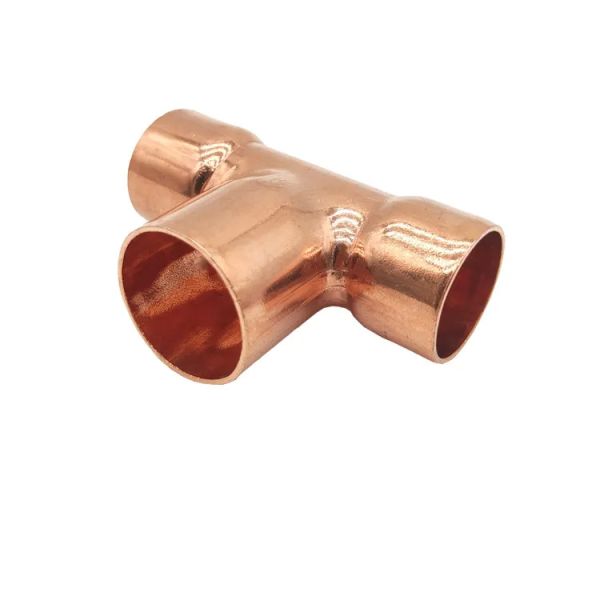 Red Copper Three Way Tee 1/2" Refrigeration Plumbing Pipe Fitting