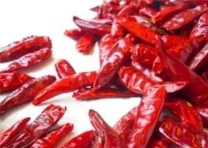 China Air Dried Tianjin Red Chilies Medium Hot Stemmed Dried Chile Pods factory