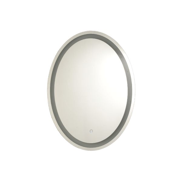 Ss Frame Oval Led Bathroom Mirrors With Touch Switch Bluetooth And Clock