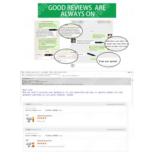 Octagonalautomatic Snacks Making Machine , Drum Potato Chip Seasoning Machine