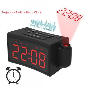 China 180 Degree Rotating Alarm Clock FM Radio With Creative Curved Surface factory
