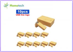 China Recycled Wood Bamboo USB Flash Drive 16GB 3.0 Eco Friendly With Wooden Box factory