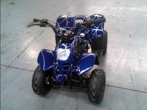 China DOT EPA Blue Automatic Kids Mini 50cc Four Wheels Gas Powered Atvs factory