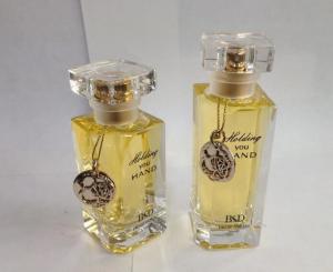 China OEM 50ml Surlyn Cap Square Perfume Bottles Sprayer Makeup Packaging on sale