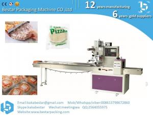China Delicious low calorie crust pizza, toast, Chicago pizza multifunctional horizontal packaging machine factory