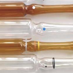 China Light Fusible Glass Empty Glass Ampoules Straight Neck 1ml factory