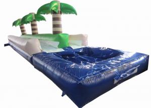China Palm trees slope inflatable water slide 2017 China inflatable water slide with pool on sale
