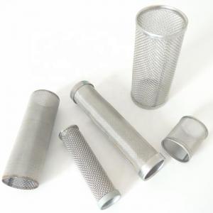 China 25 50 Micron Stainless Steel Filter Tube Strainer Filter Mesh Customizable on sale