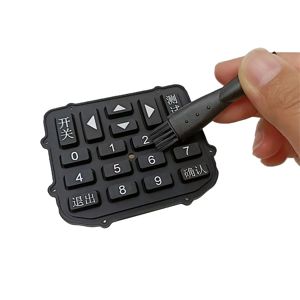 Customized Silicone Rubber Keyboard With Printed Buttons, TV Remote Control Buttons