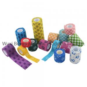 China Self Adherent Cohesive Wrap Bandages Wrap Equine Pet Flexible Printed on sale