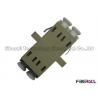 Buy cheap Two Ports Fiber Optic Connector Adapters , LC To LC Fiber Coupler With Slots from wholesalers