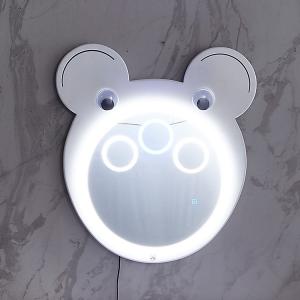 China Three-Color LED Bathroom 4mm Smart Cartoon Shape Makeup Mirror factory