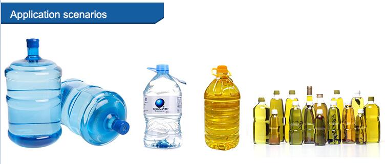 PLC Control Automatic Blowing Machine , 5L Bottle Maker Machine For Edible Oil