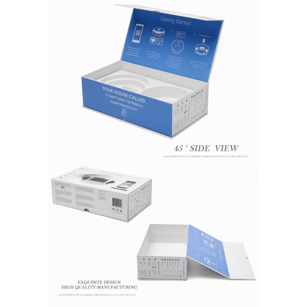 Flap Top Rigid Printed Paper Box / Electronics Packaging Boxes Custom Design