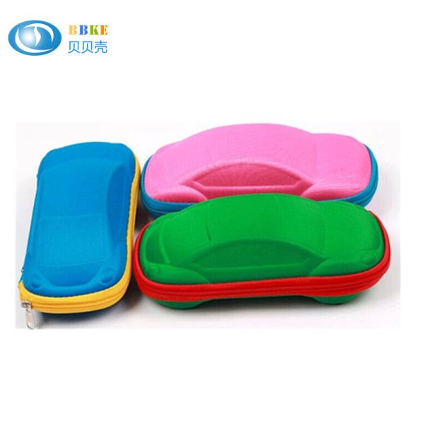 Cute Colorful Car Shape EVA Pencil Case , Lovely Multi Functional Eva Hard Case