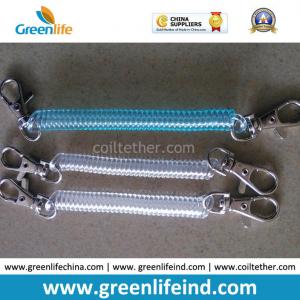 China Custom Short Plastic Spring String Mobile Phone Lanyard Key Chains factory
