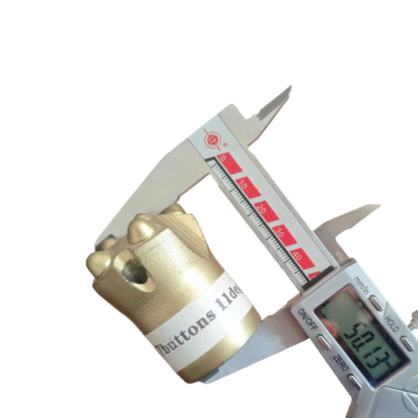 11° Tapered Spherical Ball End Drill Bit 7 Tooth 40mm Diameter