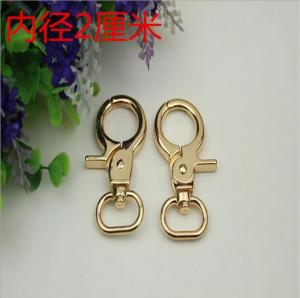 China Bag accessory oval shape gold 20 mm metal dog leash snap hook for women handbag wholesale factory