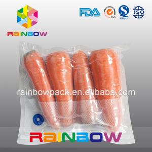 China Clear Nylon Food Vacuum Seal Bags For Fresh Food Packaging With Texture on sale