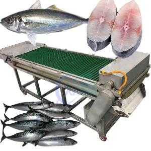 China Mackerel Fish Cleaning And Cutting Machine Stable Anti Erosion on sale